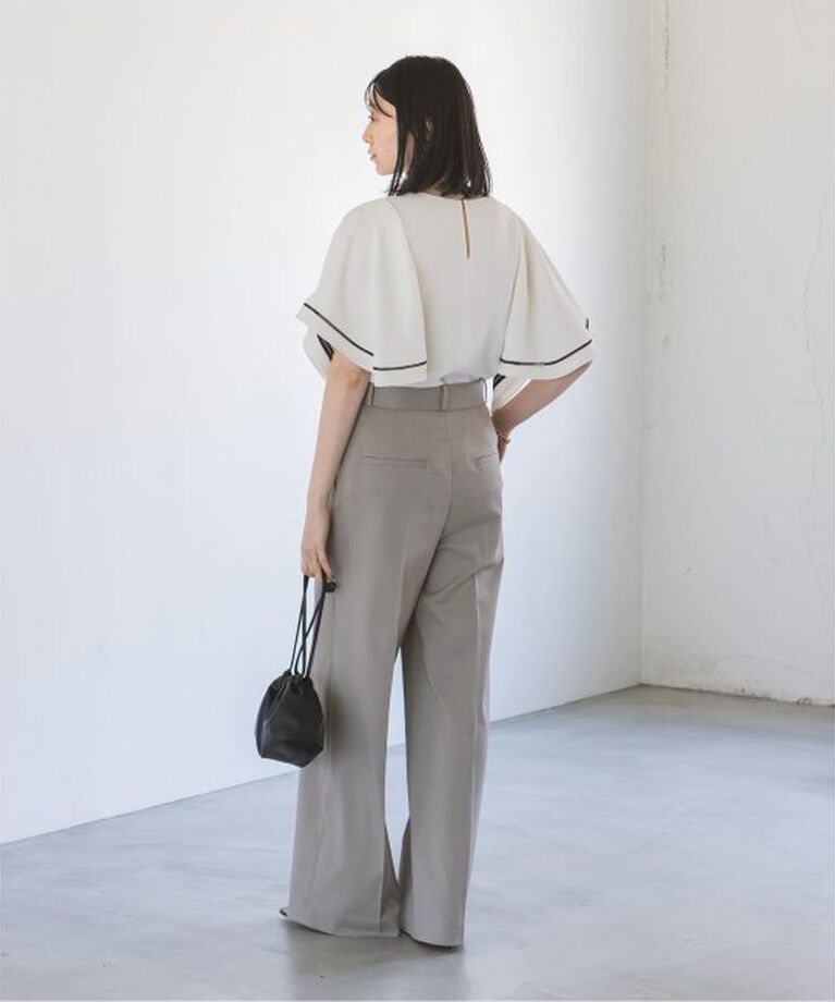 NOBLE「《追加》エステルツイルストレッチスラックスパンツ」|スラックス|