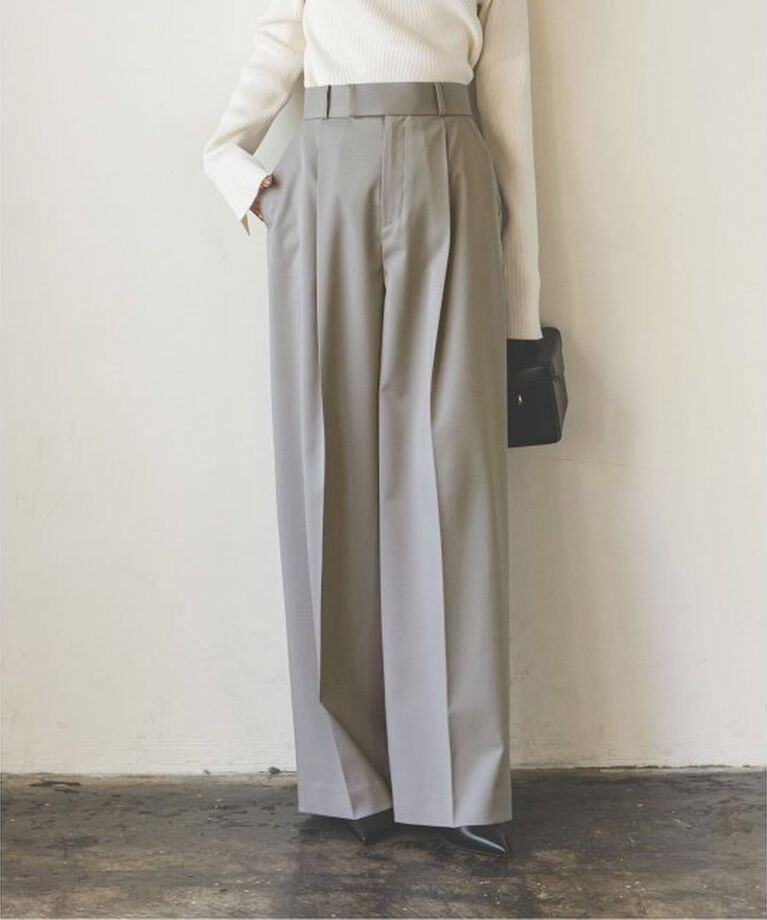 NOBLE「《追加》エステルツイルストレッチスラックスパンツ」|スラックス|