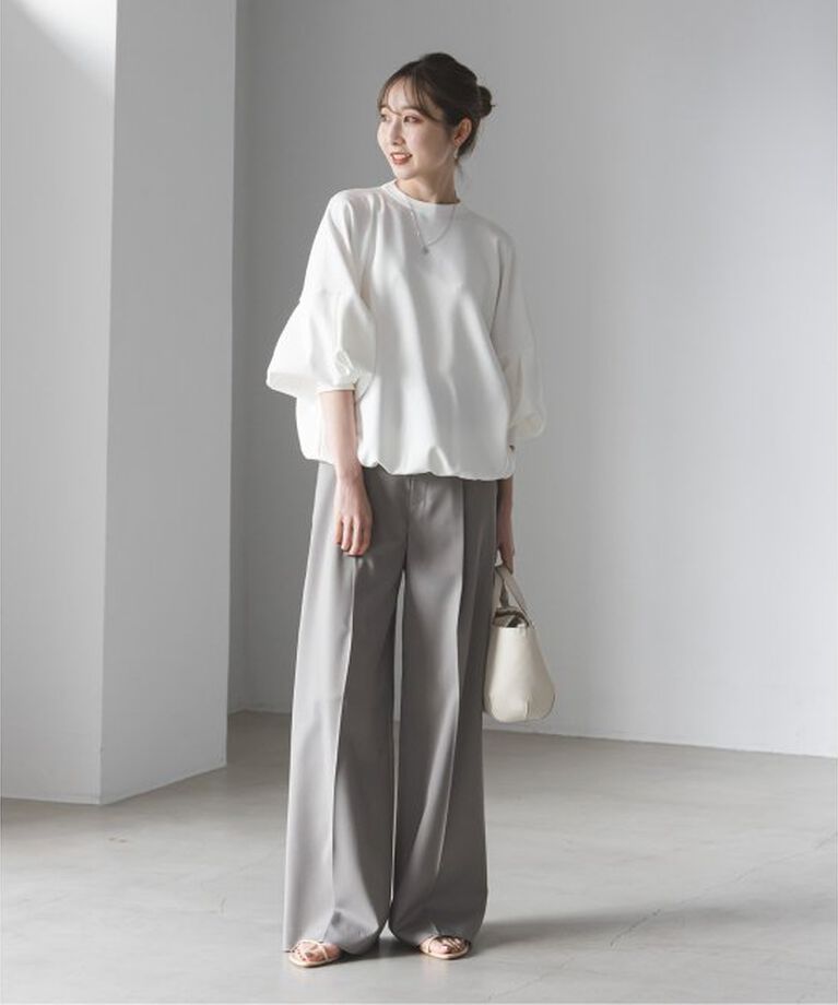 NOBLE「《追加》エステルツイルストレッチスラックスパンツ」|スラックス|