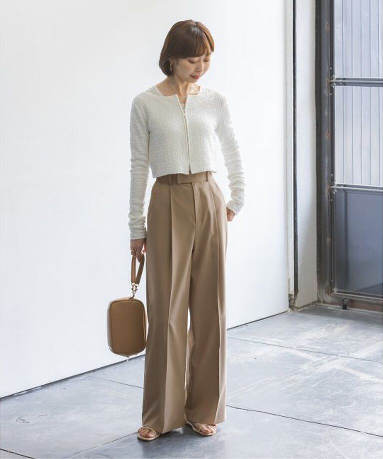 NOBLE「《追加》エステルツイルストレッチスラックスパンツ」|スラックス|