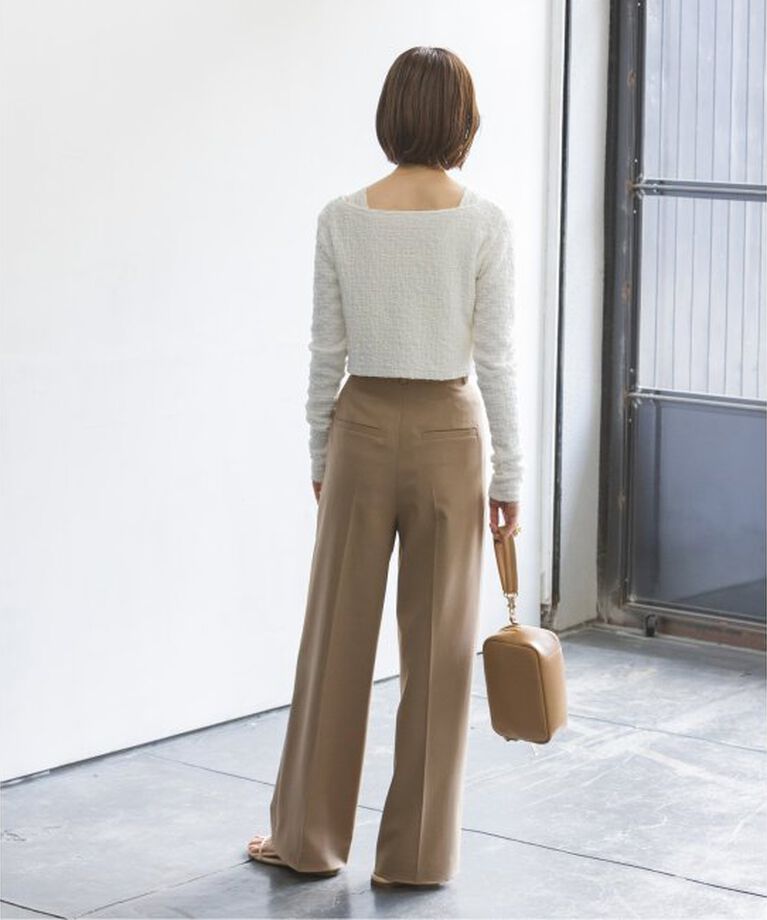 NOBLE「《追加》エステルツイルストレッチスラックスパンツ」|スラックス|