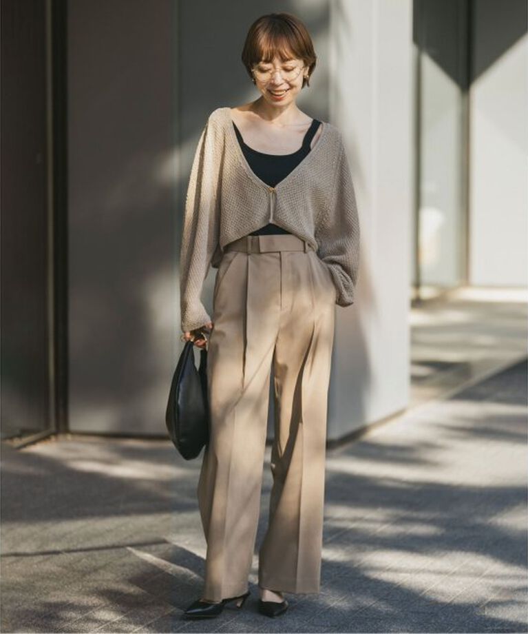 NOBLE「《追加》エステルツイルストレッチスラックスパンツ」|スラックス|