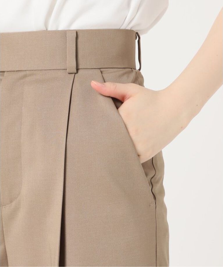 NOBLE「《追加》エステルツイルストレッチスラックスパンツ」|スラックス|