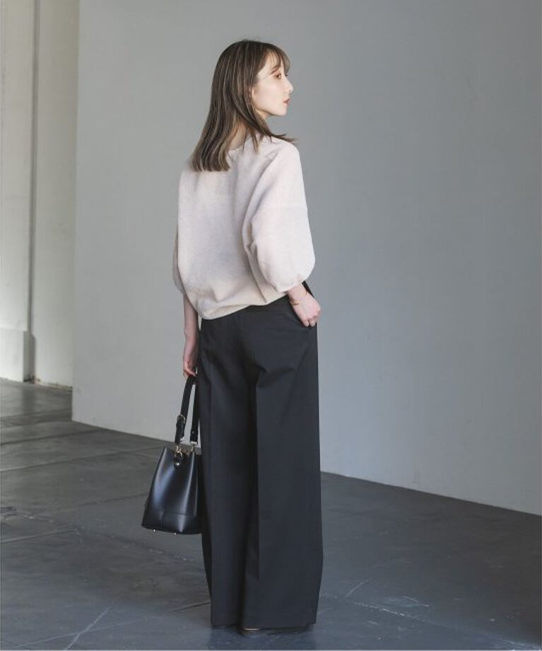 NOBLE「《追加》エステルツイルストレッチスラックスパンツ」|スラックス|