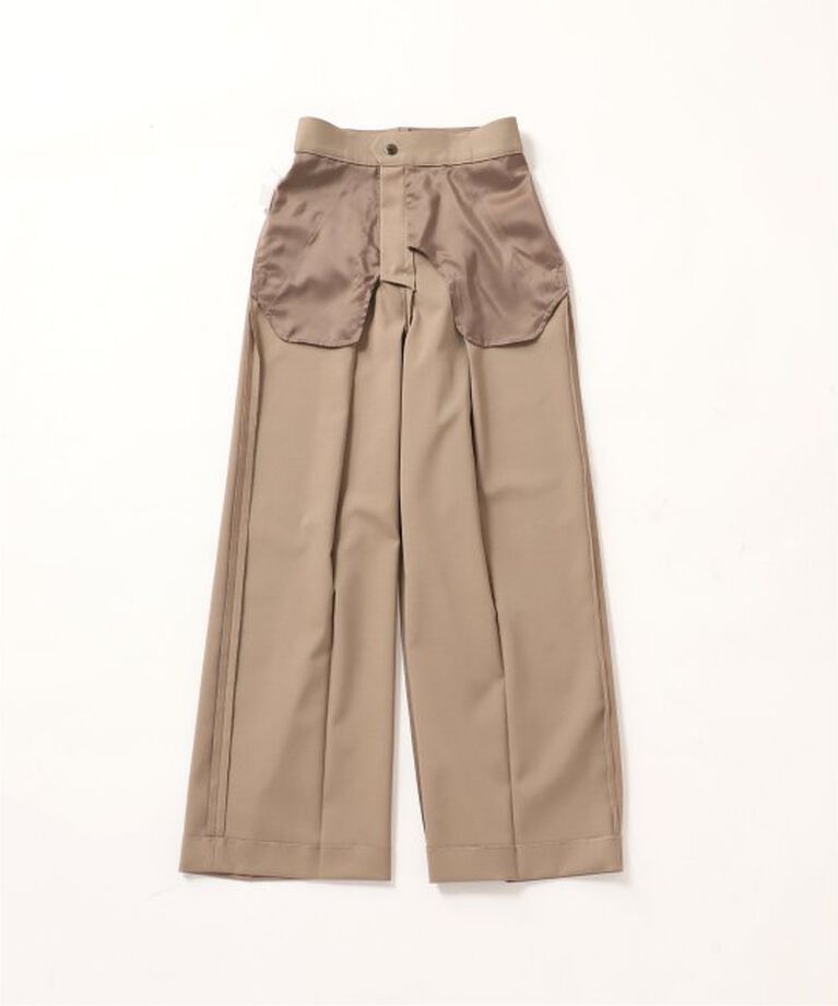 NOBLE「《追加》エステルツイルストレッチスラックスパンツ」|スラックス|