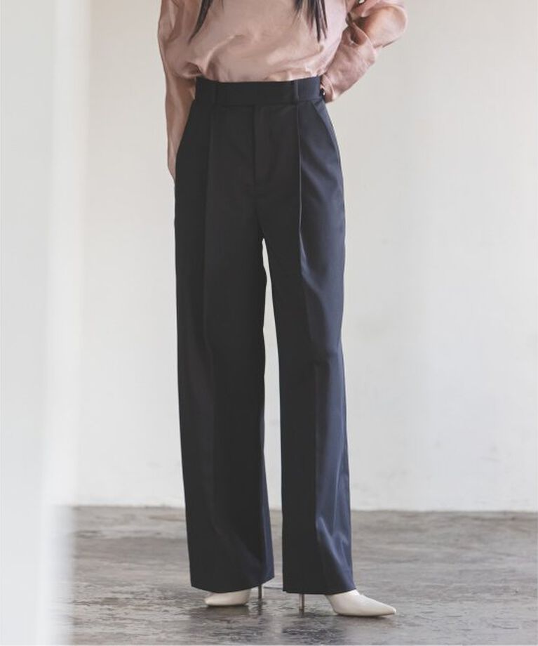 NOBLE「《追加》エステルツイルストレッチスラックスパンツ」|スラックス|