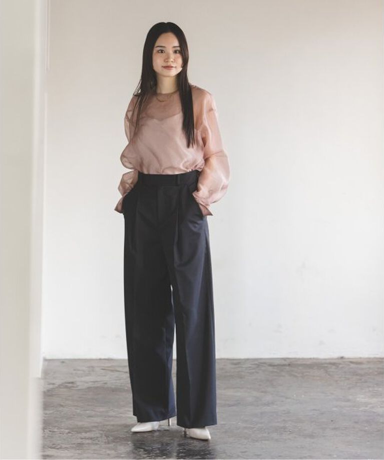 NOBLE「《追加》エステルツイルストレッチスラックスパンツ」|スラックス|