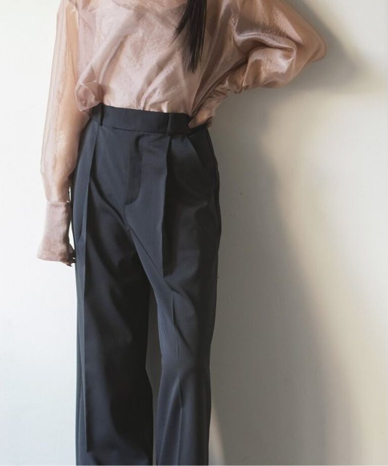 NOBLE「《追加》エステルツイルストレッチスラックスパンツ」|スラックス|