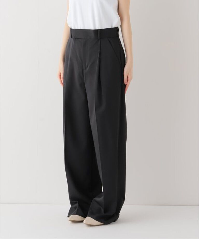 NOBLE「《追加》エステルツイルストレッチスラックスパンツ」|スラックス|