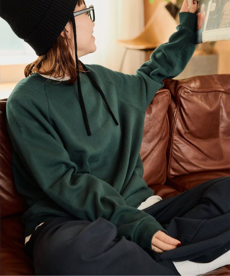Spick and Span「【RIKA  ABE × Spick & Span】フロッキープリントスウェット」|スウェット・ジャージ|