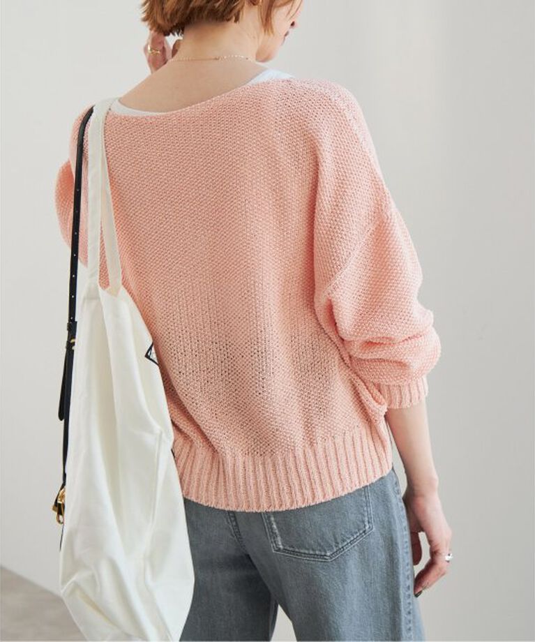 Spick and Span「ペーパーヤーンVネックカーディガン」|カーディガン|