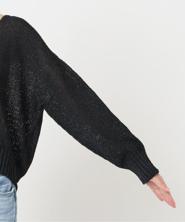 Spick and Span「ペーパーヤーンVネックカーディガン」|カーディガン|