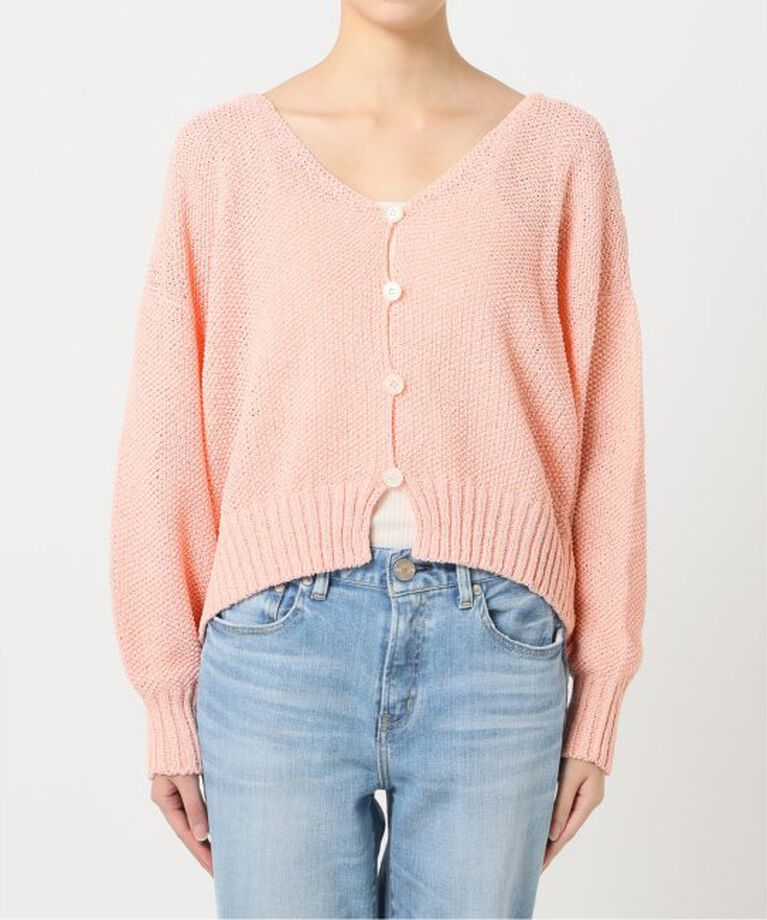 Spick and Span「ペーパーヤーンVネックカーディガン」|カーディガン|