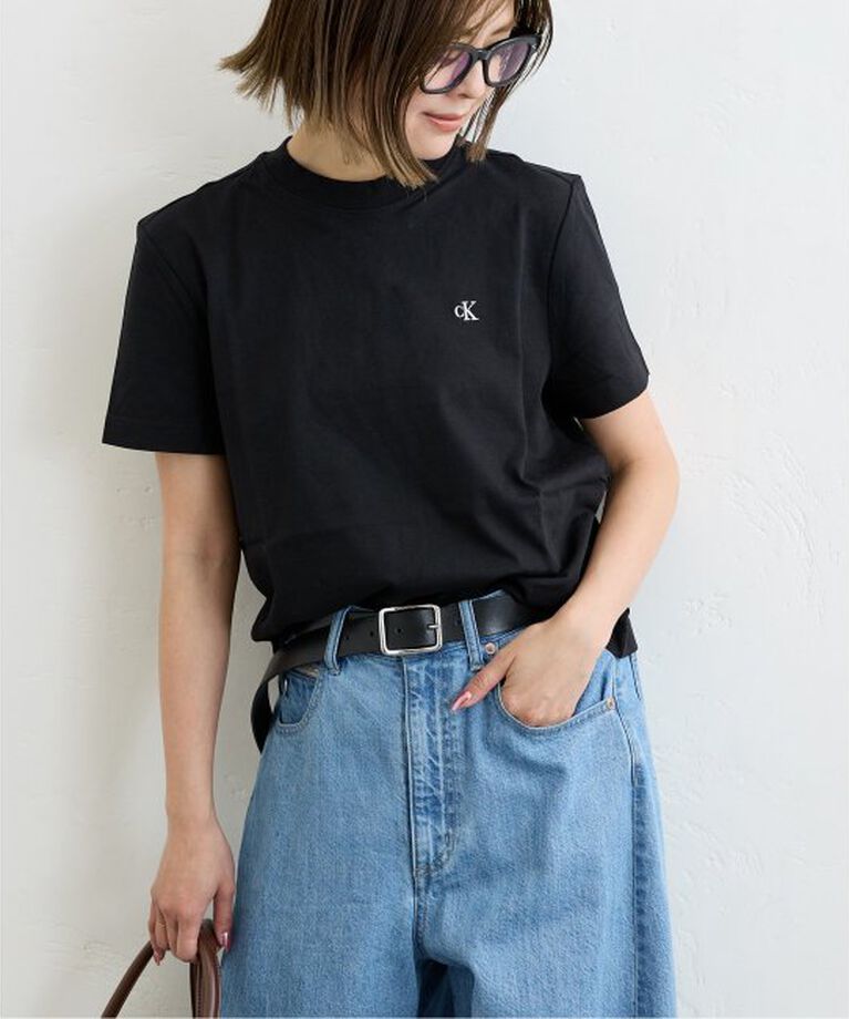 U by SPICK&SPAN「Calvin Klein /カルバン クラインSS ARCHIVE LOGO CREWNK TEE」|Tシャツ・カットソー|ブラック