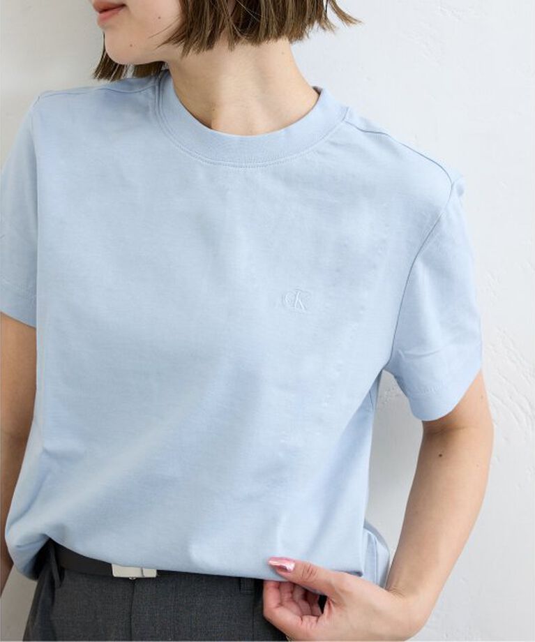 U by SPICK&SPAN「Calvin Klein /カルバン クラインSS ARCHIVE LOGO CREWNK TEE」|Tシャツ・カットソー|サックスブルー