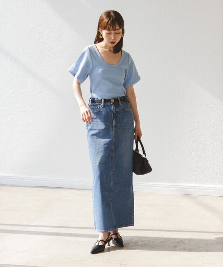 NOBLE「BY MALENE BIRGER/バイマレーネビルガー リブUネックTEE」|Tシャツ・カットソー|