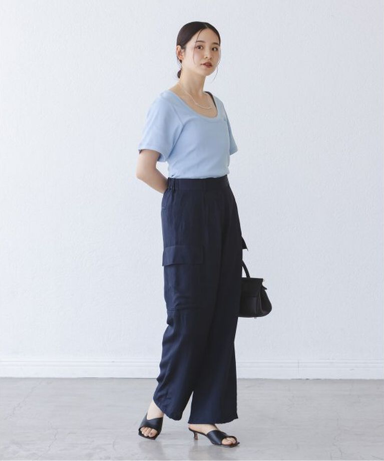NOBLE「BY MALENE BIRGER/バイマレーネビルガー リブUネックTEE」|Tシャツ・カットソー|