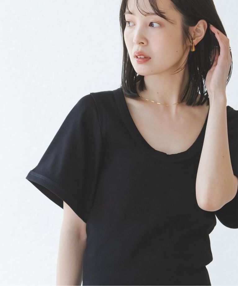 NOBLE「BY MALENE BIRGER/バイマレーネビルガー リブUネックTEE」|Tシャツ・カットソー|