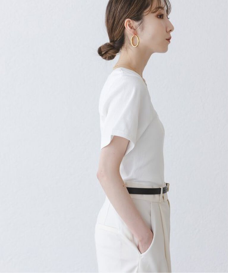 NOBLE「BY MALENE BIRGER/バイマレーネビルガー リブUネックTEE」|Tシャツ・カットソー|