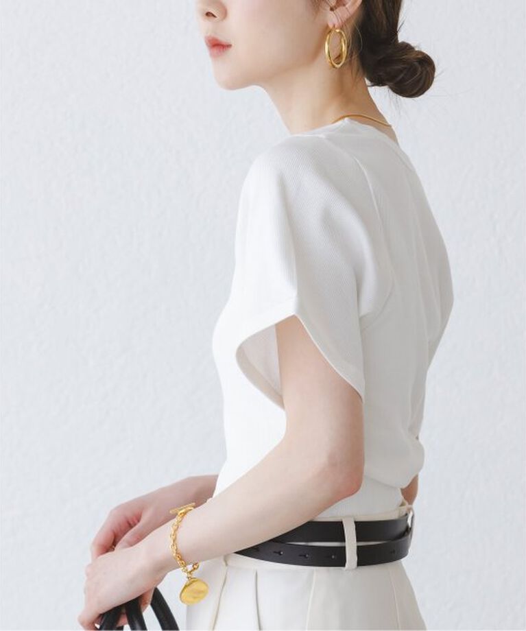NOBLE「BY MALENE BIRGER/バイマレーネビルガー リブUネックTEE」|Tシャツ・カットソー|