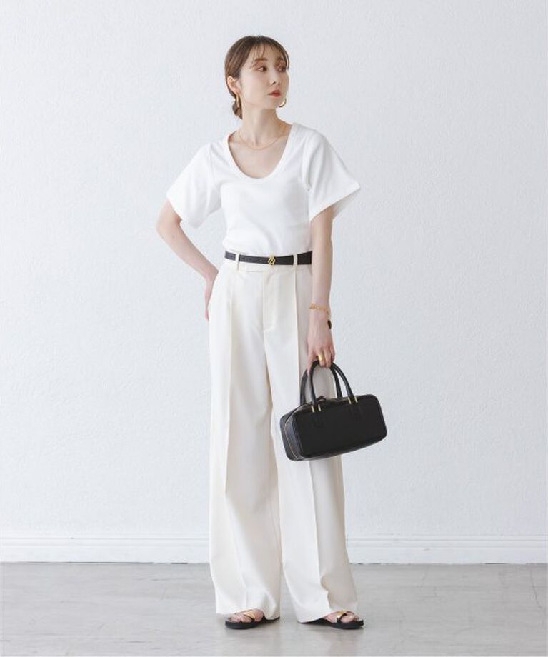 NOBLE「BY MALENE BIRGER/バイマレーネビルガー リブUネックTEE」|Tシャツ・カットソー|