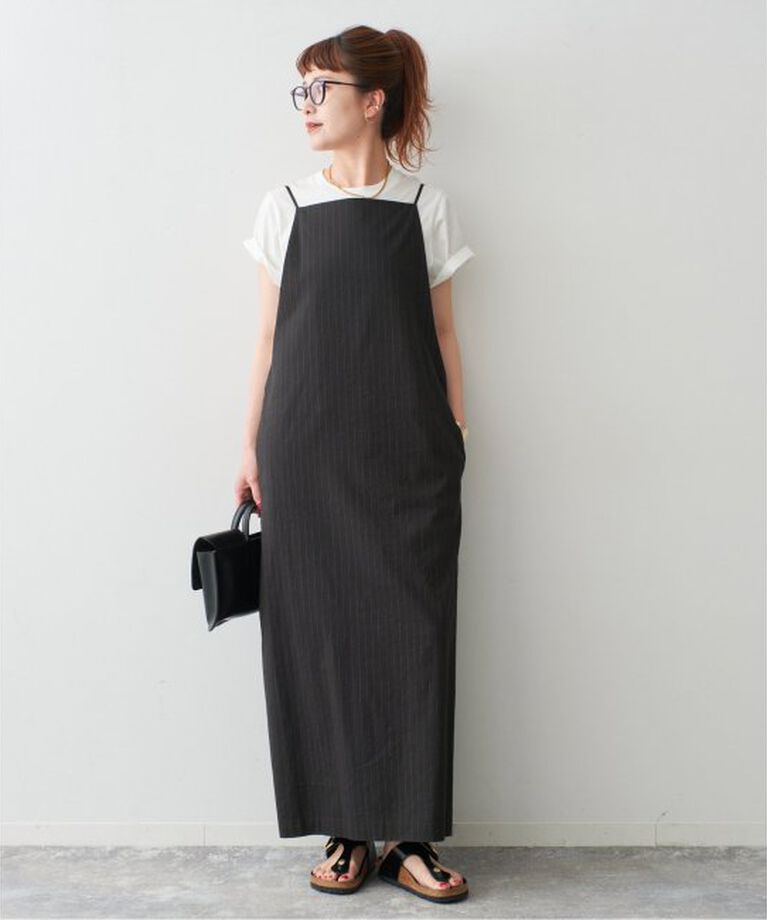 Spick and Span「C/Lピンストライプキャミワンピース」|ワンピース|