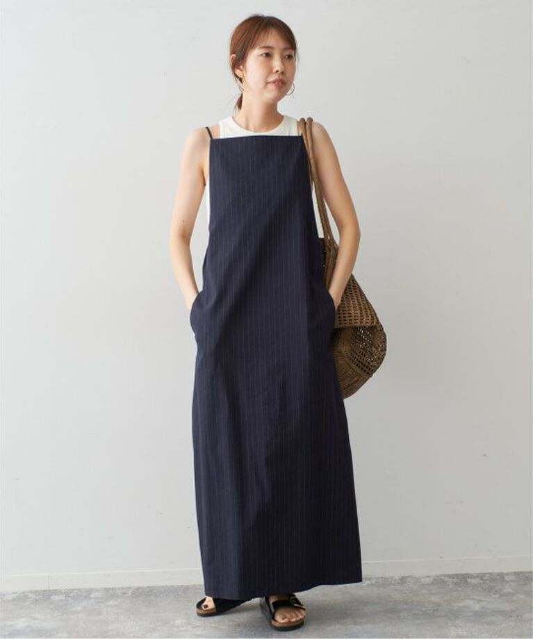 Spick and Span「C/Lピンストライプキャミワンピース」|ワンピース|