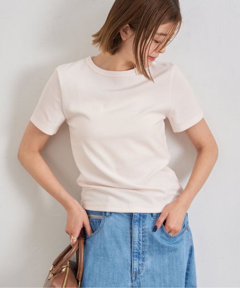 U by SPICK&SPAN「《予約》コットンベロアTEE」|Tシャツ・カットソー|
