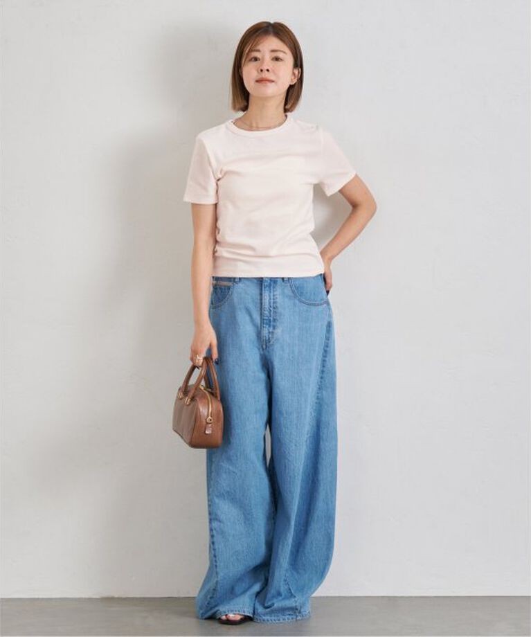 U by SPICK&SPAN「《予約》コットンベロアTEE」|Tシャツ・カットソー|