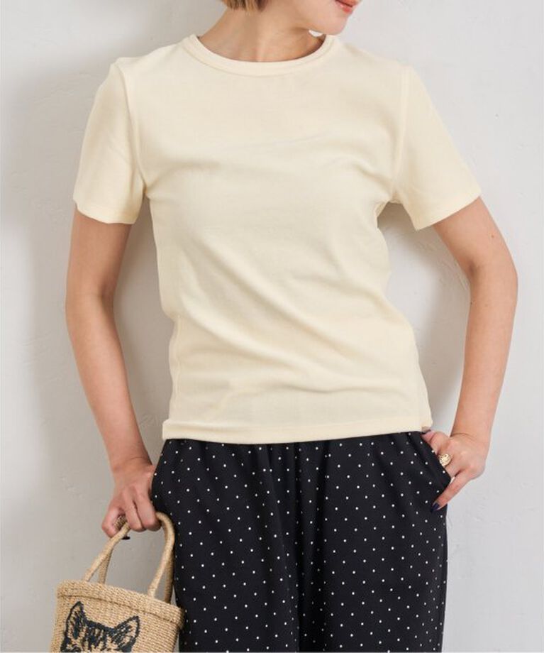 U by SPICK&SPAN「《予約》コットンベロアTEE」|Tシャツ・カットソー|