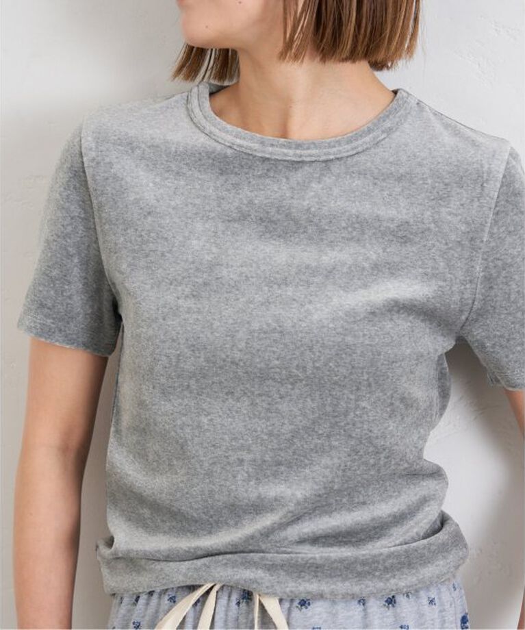 U by SPICK&SPAN「《予約》コットンベロアTEE」|Tシャツ・カットソー|