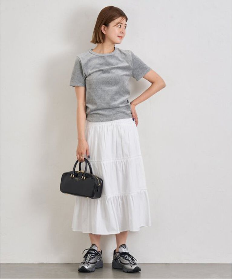 U by SPICK&SPAN「《予約》コットンベロアTEE」|Tシャツ・カットソー|