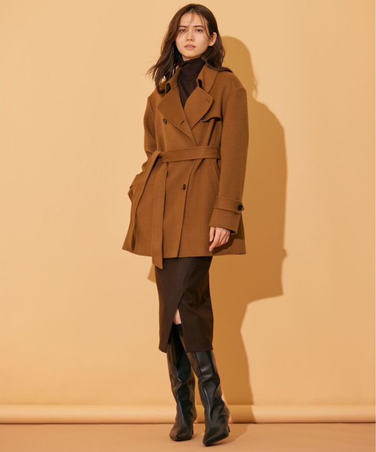 BEIGE,「【WEB限定】JADE / ハーフコート」|チェスターコート|