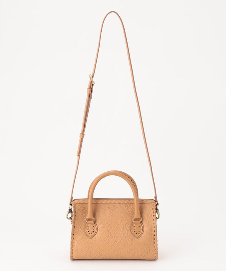 Carving Tribes「Mini Boston Bag」|ボストンバッグ|キャメル