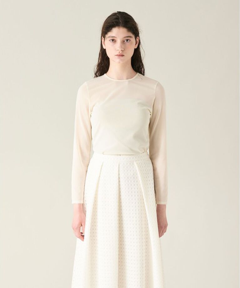 GRACE CONTINENTAL「チュールシアートップ」|Tシャツ・カットソー|