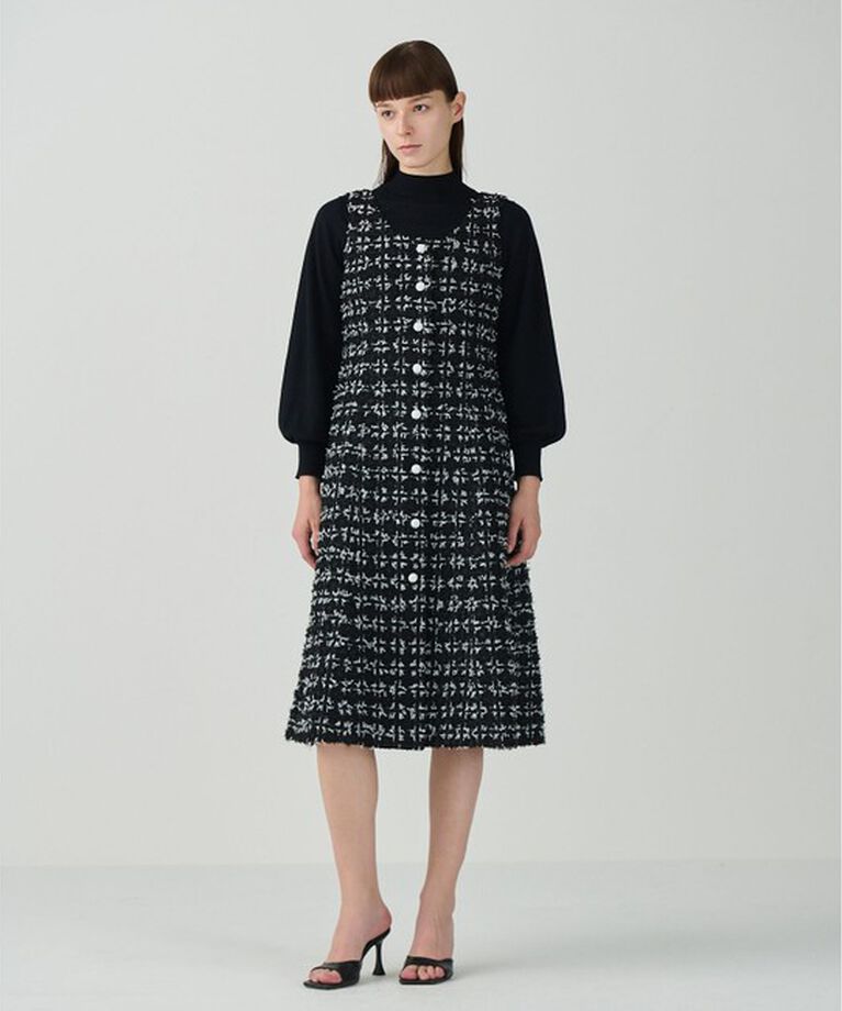 Grace Class「TweedDress」|ワンピース|ブラック