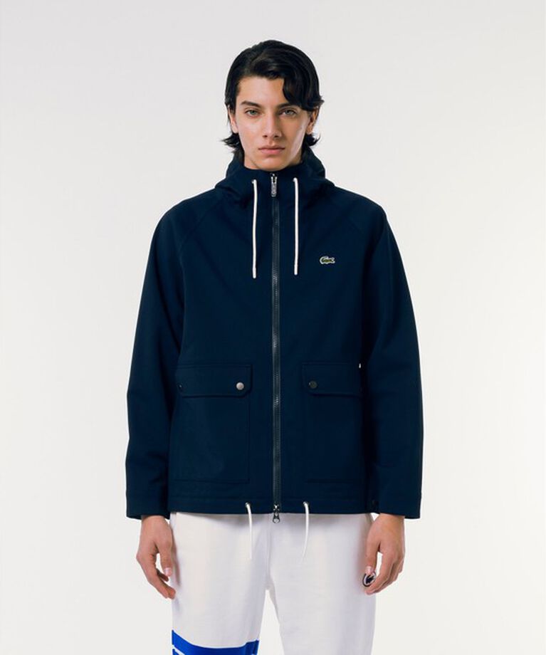 LACOSTE「透湿・防風・防水マリンパーカ」|ブルゾン・スタジャン|ネイビー