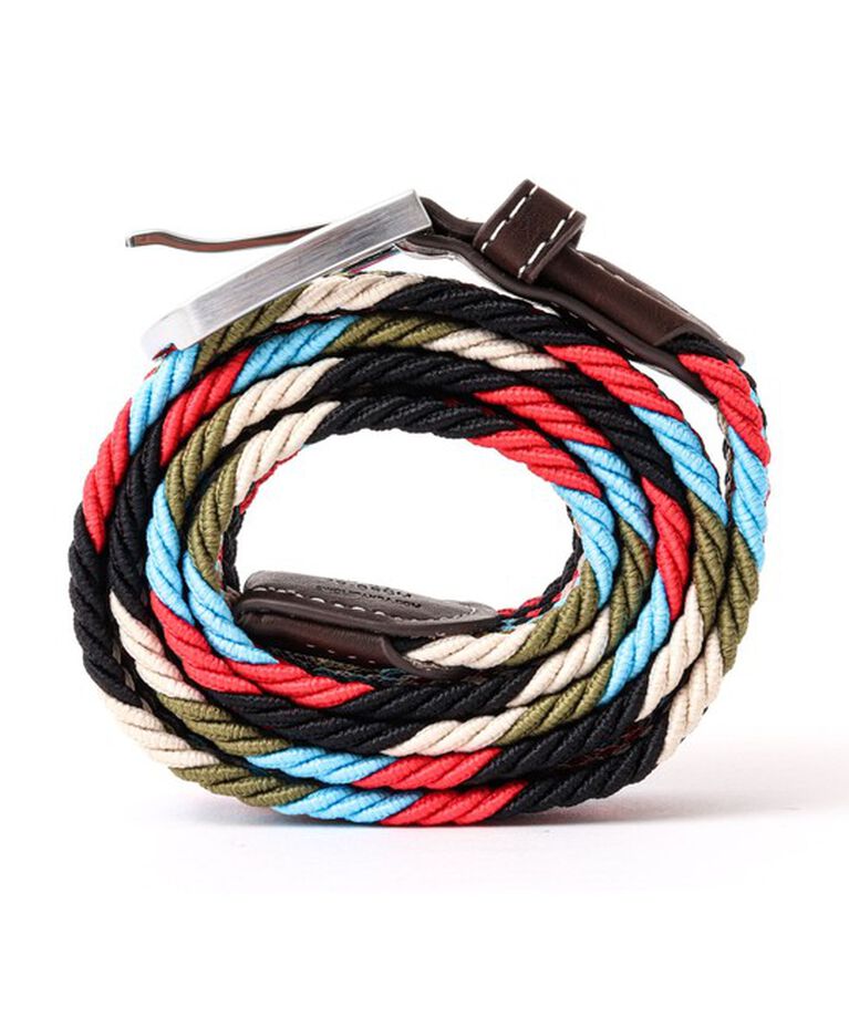 NOLLEY'S goodman「【SWOLE PANDA/スウォール パンダ】RECYCLED WOVEN BELT ZIGZAG」|ベルト|