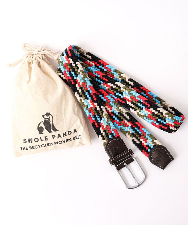 NOLLEY'S goodman「【SWOLE PANDA/スウォール パンダ】RECYCLED WOVEN BELT ZIGZAG」|ベルト|