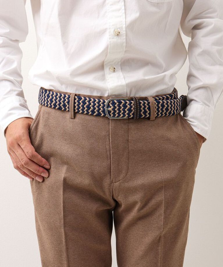 NOLLEY'S goodman「【SWOLE PANDA/スウォール パンダ】RECYCLED WOVEN BELT ZIGZAG」|ベルト|