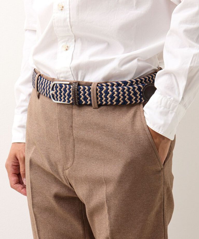 NOLLEY'S goodman「【SWOLE PANDA/スウォール パンダ】RECYCLED WOVEN BELT ZIGZAG」|ベルト|