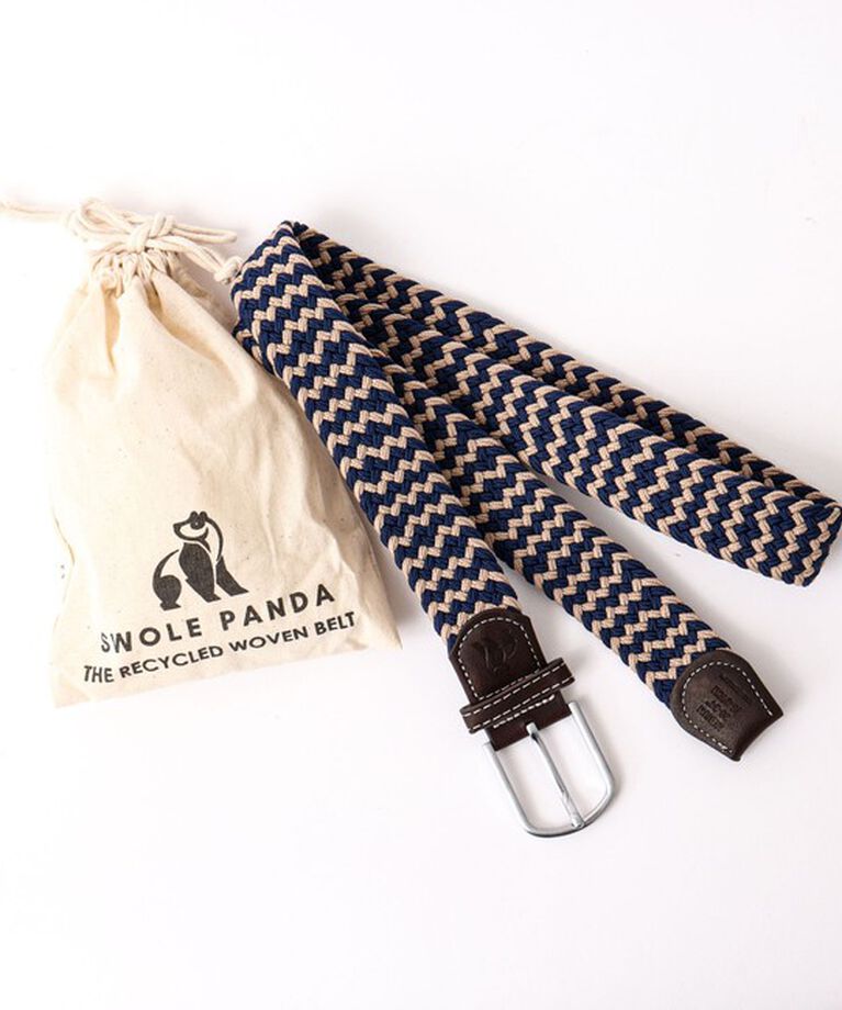 NOLLEY'S goodman「【SWOLE PANDA/スウォール パンダ】RECYCLED WOVEN BELT ZIGZAG」|ベルト|