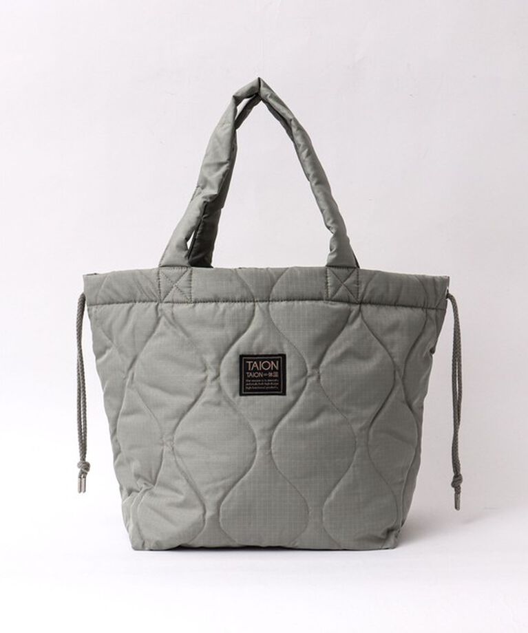 NOLLEY'S goodman「【TAION/タイオン】MILITARY DOWN TOTE BAG M 」|トートバッグ|ミントグリーン