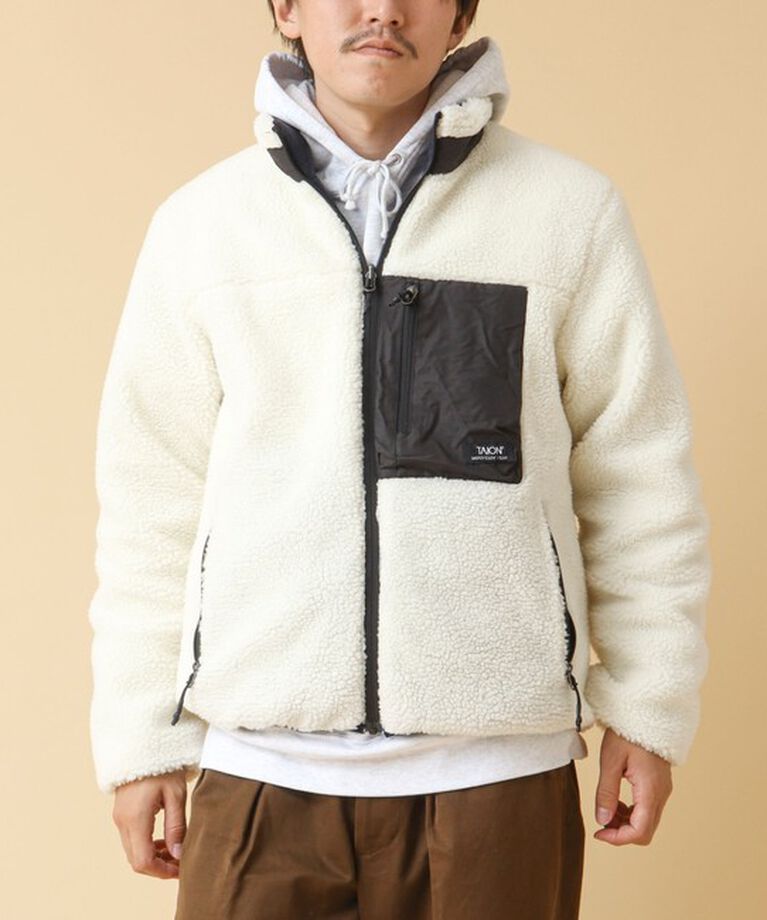 NOLLEY'S goodman「【TAION/タイオン】《配色別注》リバーシブル ボア×ダウンブルゾン 24AW」|ブルゾン・スタジャン|