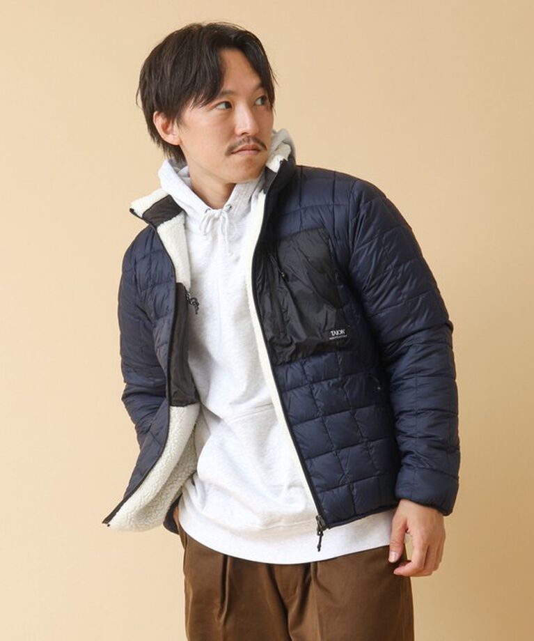 NOLLEY'S goodman「【TAION/タイオン】《配色別注》リバーシブル ボア×ダウンブルゾン 24AW」|ブルゾン・スタジャン|