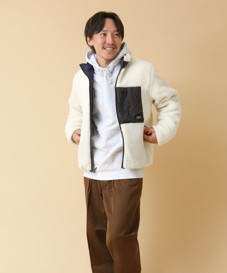 NOLLEY'S goodman「【TAION/タイオン】《配色別注》リバーシブル ボア×ダウンブルゾン 24AW」|ブルゾン・スタジャン|