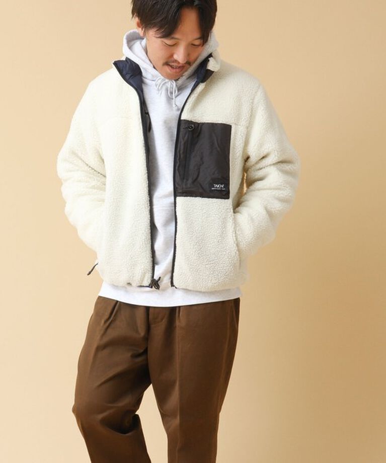 NOLLEY'S goodman「【TAION/タイオン】《配色別注》リバーシブル ボア×ダウンブルゾン 24AW」|ブルゾン・スタジャン|