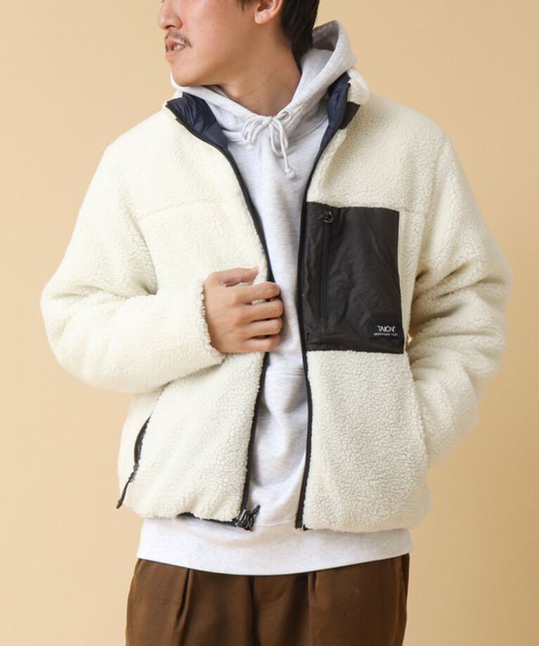 NOLLEY'S goodman「【TAION/タイオン】《配色別注》リバーシブル ボア×ダウンブルゾン 24AW」|ブルゾン・スタジャン|