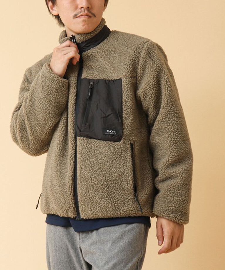 NOLLEY'S goodman「【TAION/タイオン】《配色別注》リバーシブル ボア×ダウンブルゾン 24AW」|ブルゾン・スタジャン|