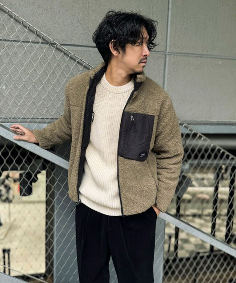 NOLLEY'S goodman「【TAION/タイオン】《配色別注》リバーシブル ボア×ダウンブルゾン 24AW」|ブルゾン・スタジャン|